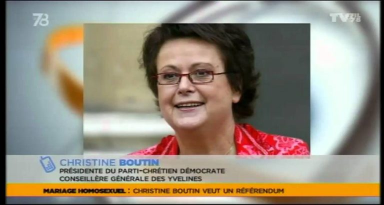 Le 7/8 – Christine Boutin veut un référendum sur le mariage Homosexuel