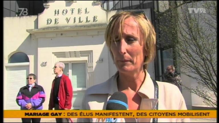Le 7/8 – Contre le mariage gay, des élus et citoyens yvelinois manifestent