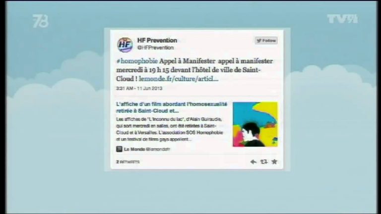 Le 7/8 – ‘L’Inconnu du lac’ indésirable à Versailles à St-Cloud