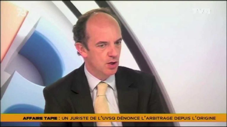 Le 7/8 – Un juriste de l’UVSQ dénonce l’arbitrage Tapie depuis l’origine