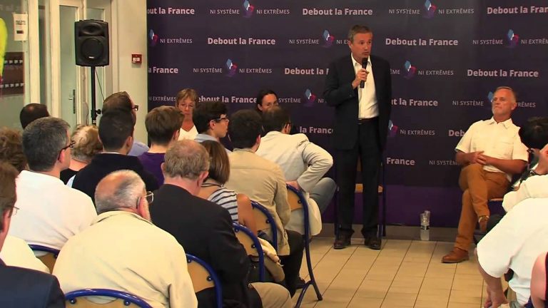 Régionales : Nicolas Dupont-Aignan en campagne