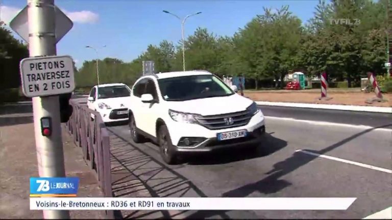 Voisins-Le-Bretonneux : RD36 et RD91 en travaux