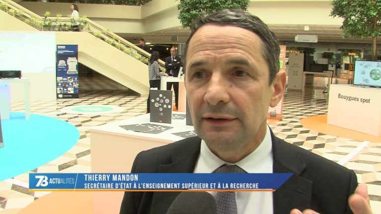 Innovations : le Ministre de la Recherche découvre le nouveau site de Bouygues