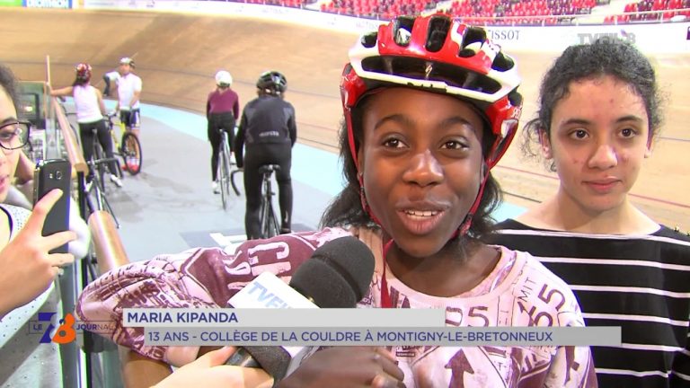 Education : des collégiens découvrent la piste du Vélodrome