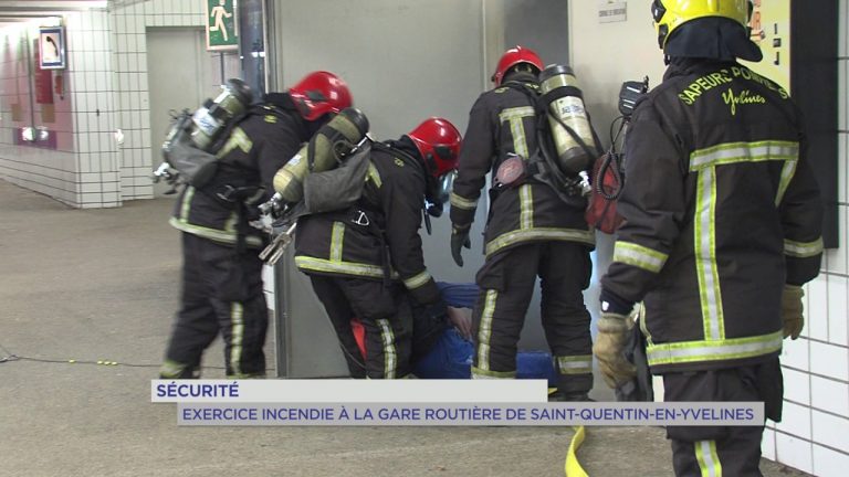 Sécurité : exercice incendie à la gare routière de Saint-Quentin-en-Yvelines