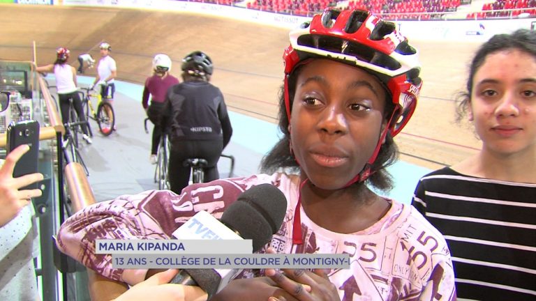 Education : des collégiens découvrent la piste du Vélodrome