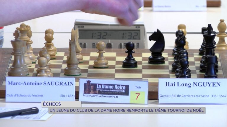 Echecs : un jeune du club de la Dame Noire remporte le 17e tournoi de Noël