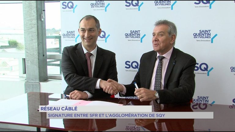 Réseau câblé : signature entre SFR et l&rsquo;agglomération de Saint-Quentin-en-Yvelines