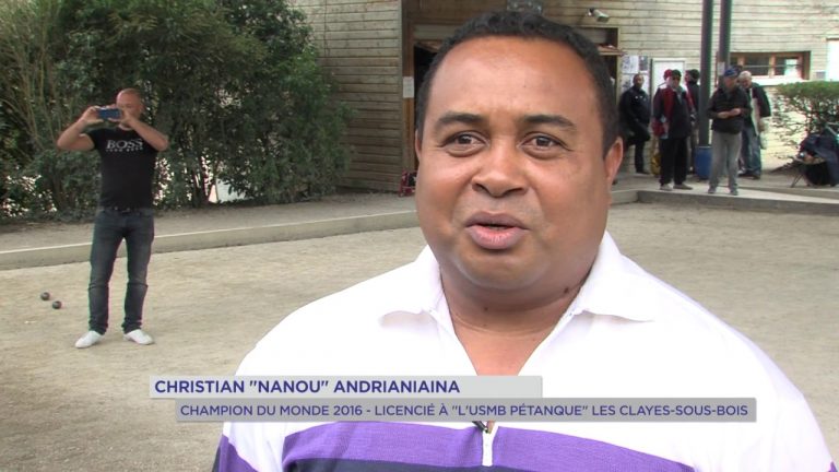 Pétanque : un champion malgache aux Clayes-sous-Bois