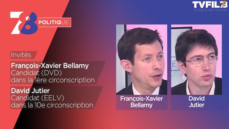 7/8 Politique – Emission du mercredi 10 mai avec FX Bellamy (DVD) et D. Jutier (EELV)