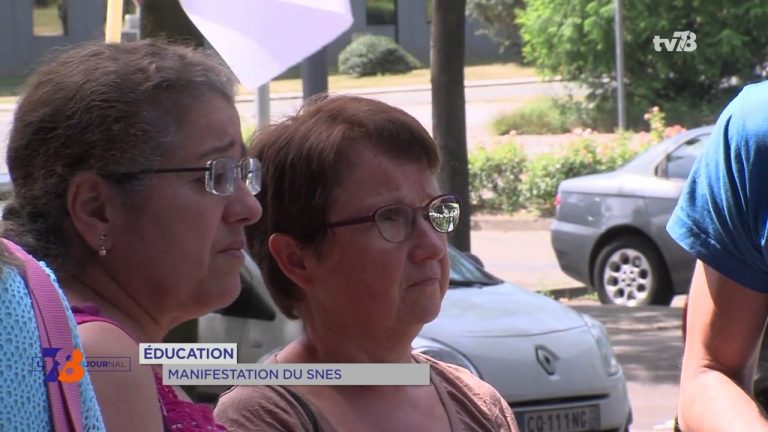 Education : manifestation du SNES 78