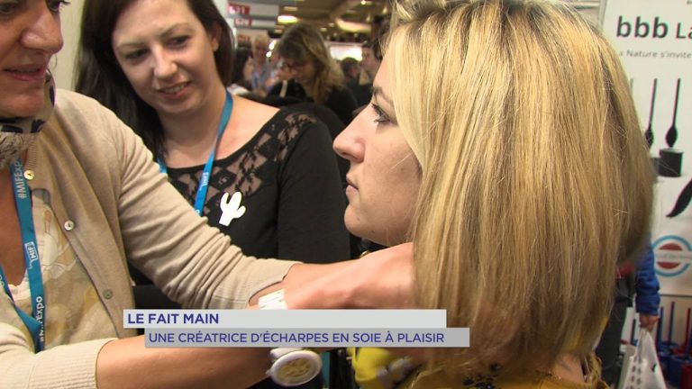 Le fait-main : une créatrice d’écharpes en soie à Plaisir