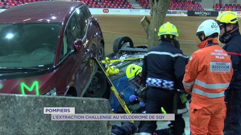 Pompiers : Extraction Challenge au Vélodrome national