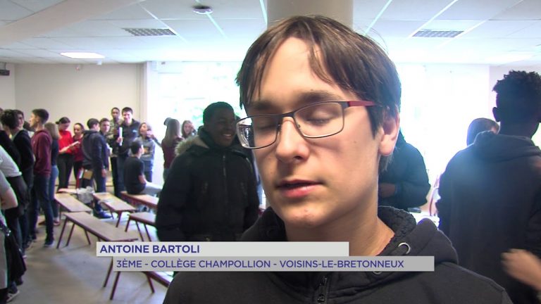 Seconde Guerre Mondiale : le témoignage de Francine Christophe devant des collégiens