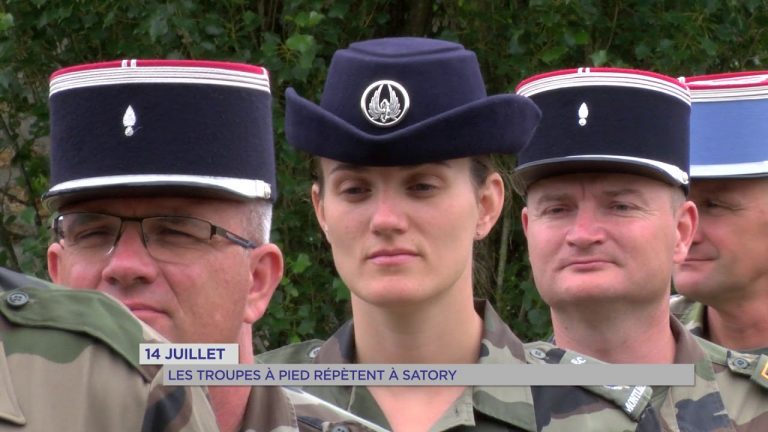 14 juillet : les troupes à pied répètent à Satory