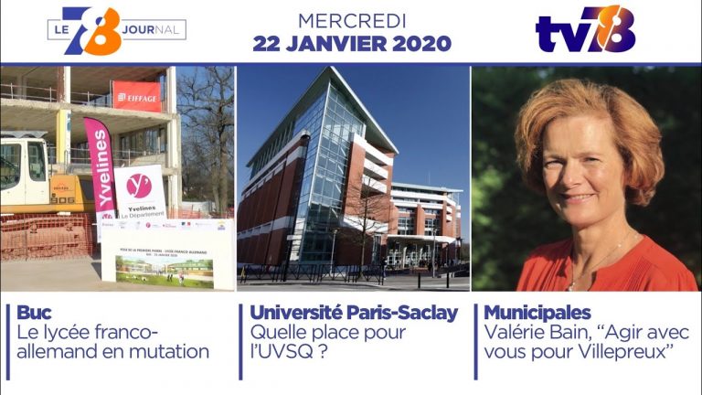 7/8 Le Journal. Edition du mercredi 22 janvier 2020