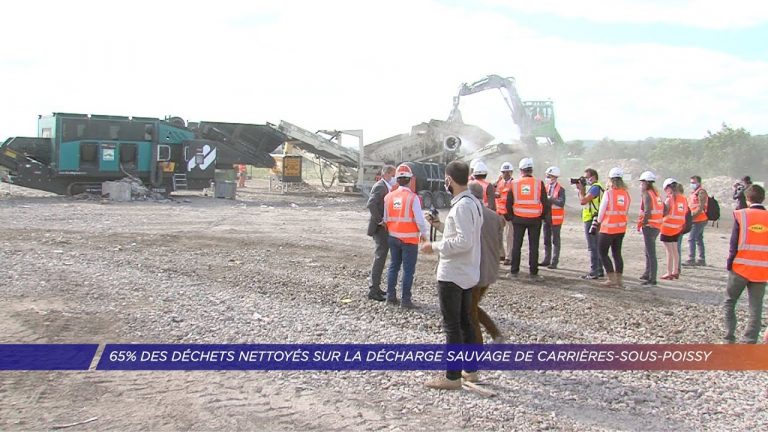 65% des déchets nettoyés sur la décharge sauvage de Carrières-sous-Poissy