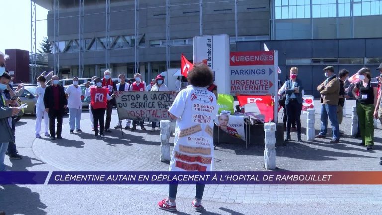 Yvelines | Clémentine Autain en déplacement à l’hôpital de Rambouillet