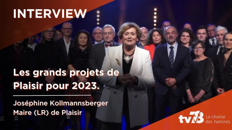 Les grands projets de Plaisir avec Joséphine Kollmannsberger maire (LR) de la commune