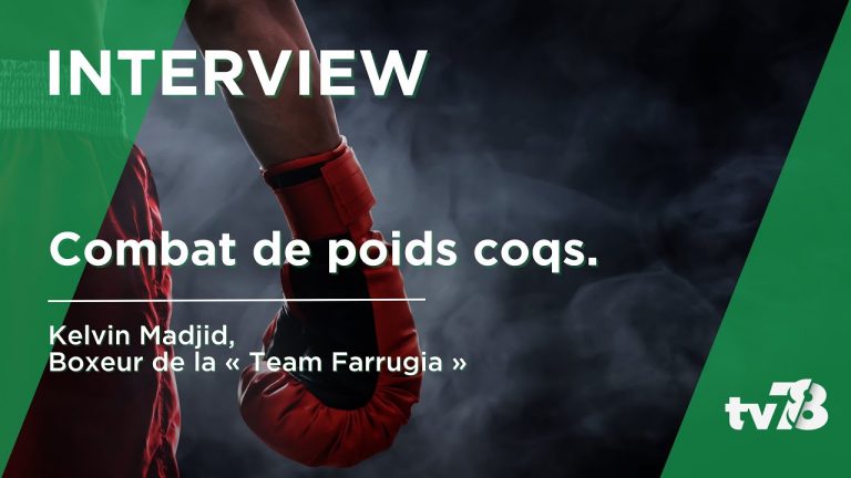 Le boxeur Kelvin Madjid en combat à Mulhouse samedi 11 mars