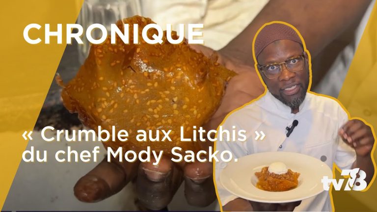 L’astuce du chef : crumble aux litchis avec Mody Sacko