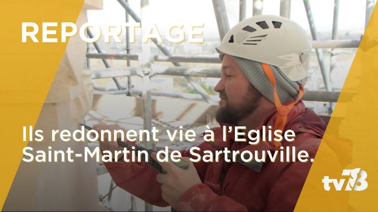 À la rencontre des artisans du chantier de l’église Saint-Martin de Sartrouville
