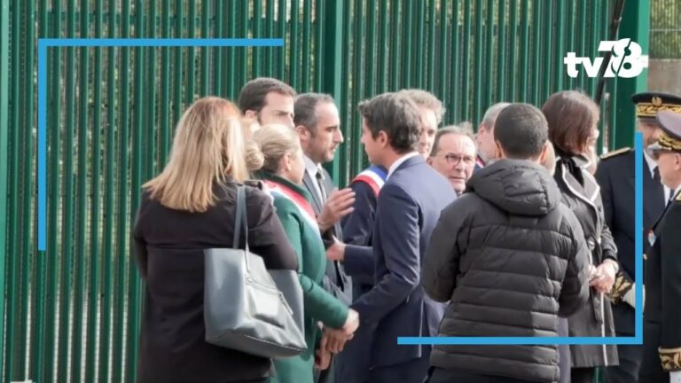 Hommage Dominique Bernard : Elisabeth Borne et Gabriel Attal au collège de Samuel Paty