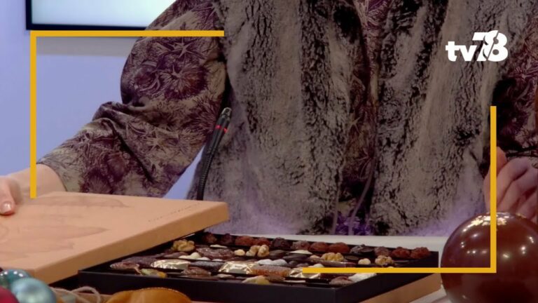 Hélène Colas présente les chocolats Colas à Maule