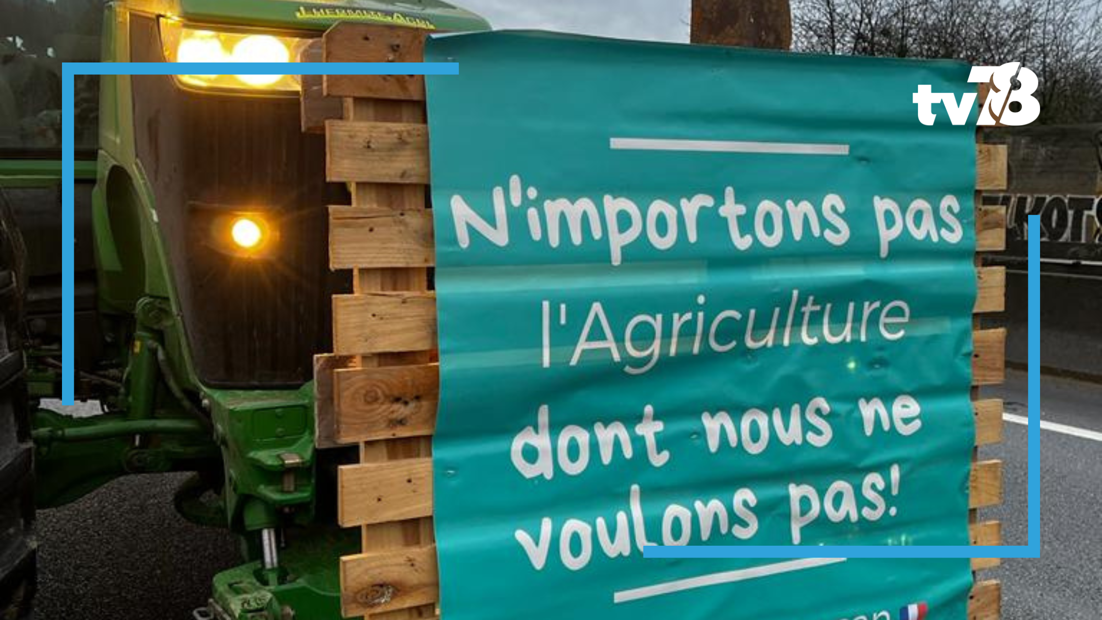 Manifestation des agriculteurs dans les Yvelines le 25 janvier 2024