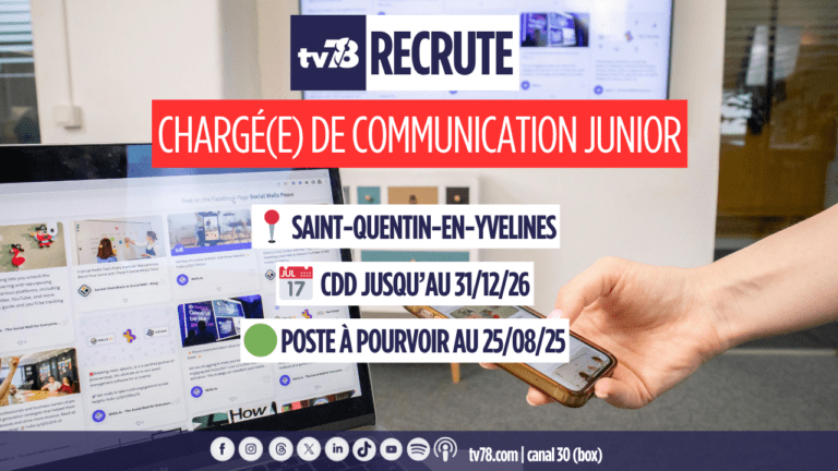 tv78 recrute | chargé·e de communication junior – CDD
