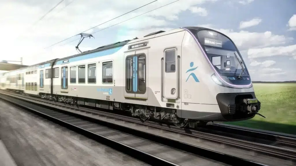 Première rame du nouveau RER B MI20 dévoilée par Île-de-France Mobilités