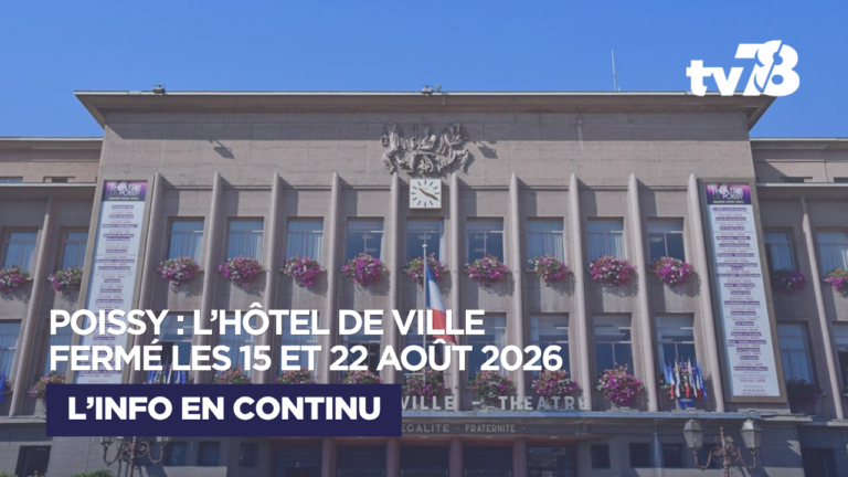 Poissy : l’Hôtel de Ville fermé au public les samedis 15 et 22 août