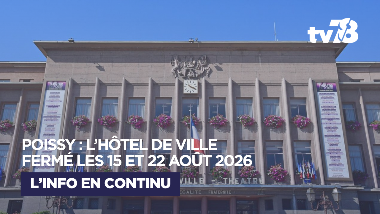 Poissy : l’Hôtel de Ville fermé au public les samedis 15 et 22 août