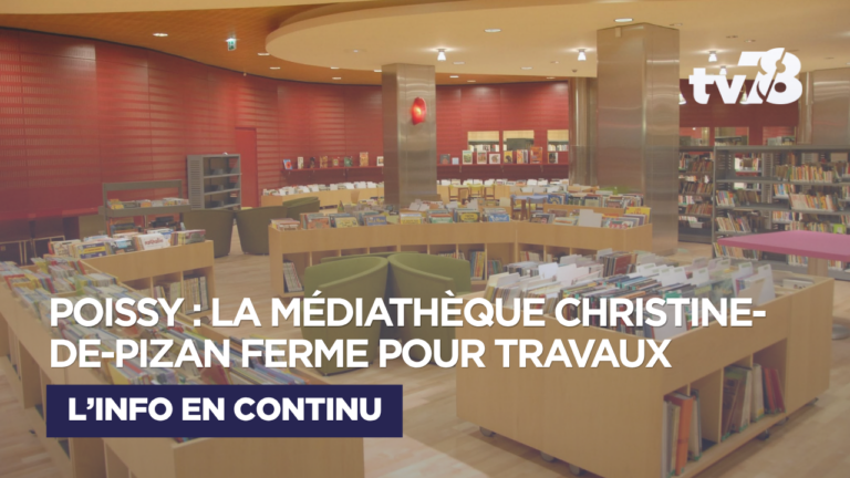 Poissy : la médiathèque Christine-de-Pizan ferme pour travaux jusqu’en décembre