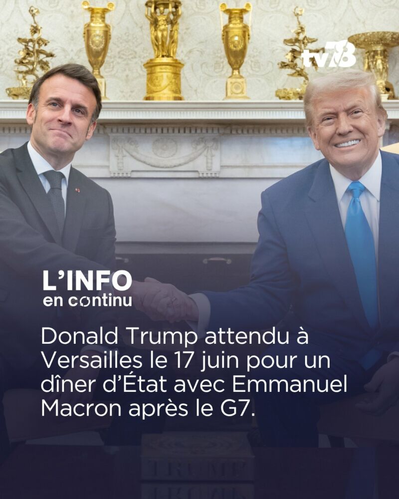 Image for the Tweet beginning: 🇫🇷🇺🇸 Donald Trump attendu à