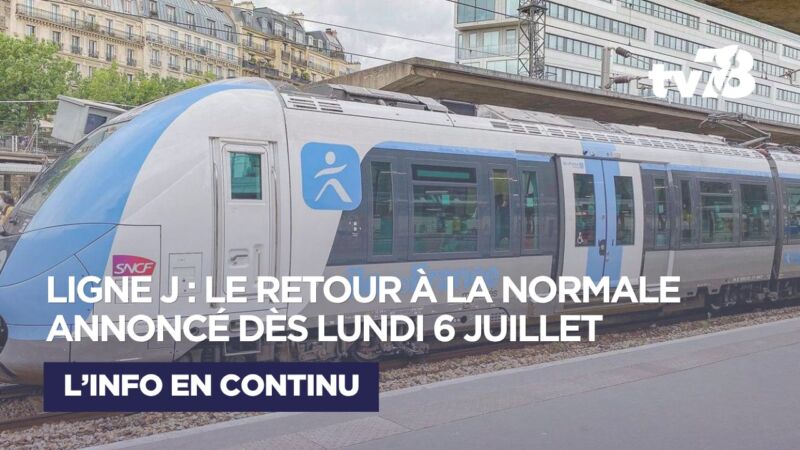 Image for the Tweet beginning: 🚆 Ligne J : enfin