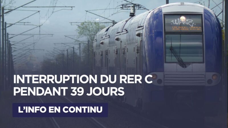 Image for the Tweet beginning: 🚧 RER C : Du