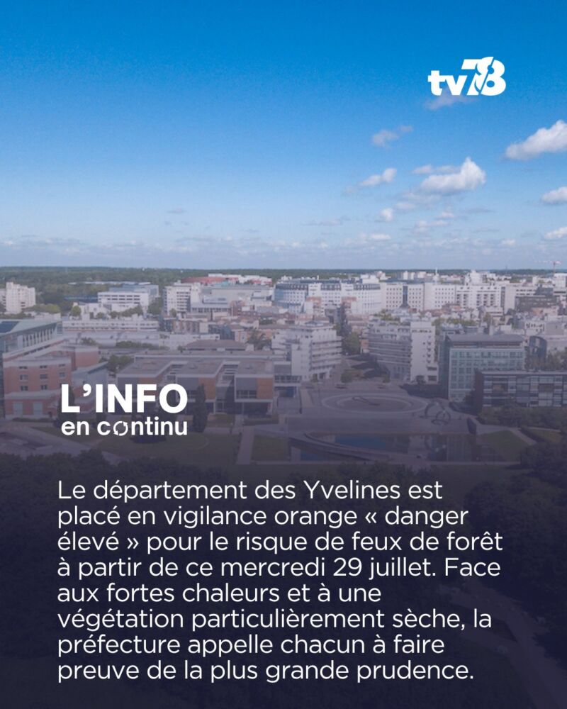 Image for the Tweet beginning: 🚨 Les #Yvelines passent en