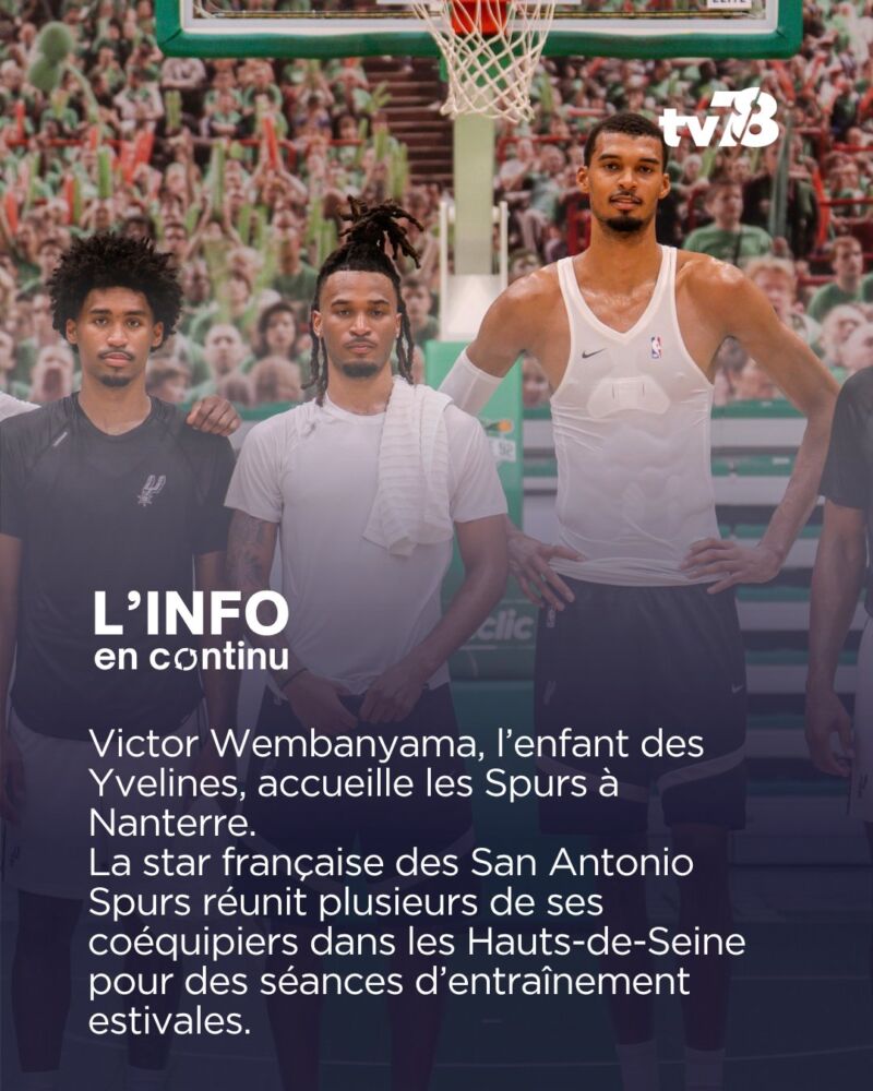 Image for the Tweet beginning: 🏀 Victor Wembanyama accueille les