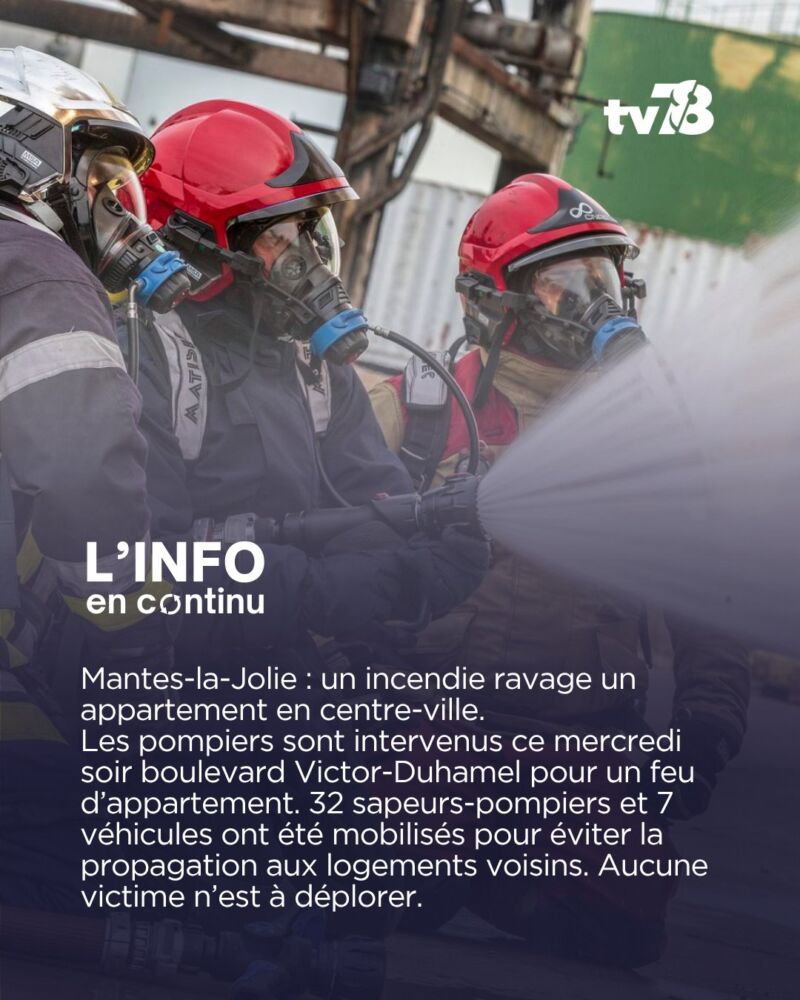 Image for the Tweet beginning: 🔥 Un appartement ravagé par