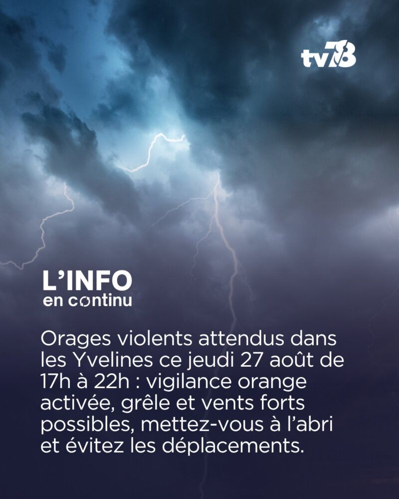 Image for the Tweet beginning: 🟠 Ce jeudi 27 août,